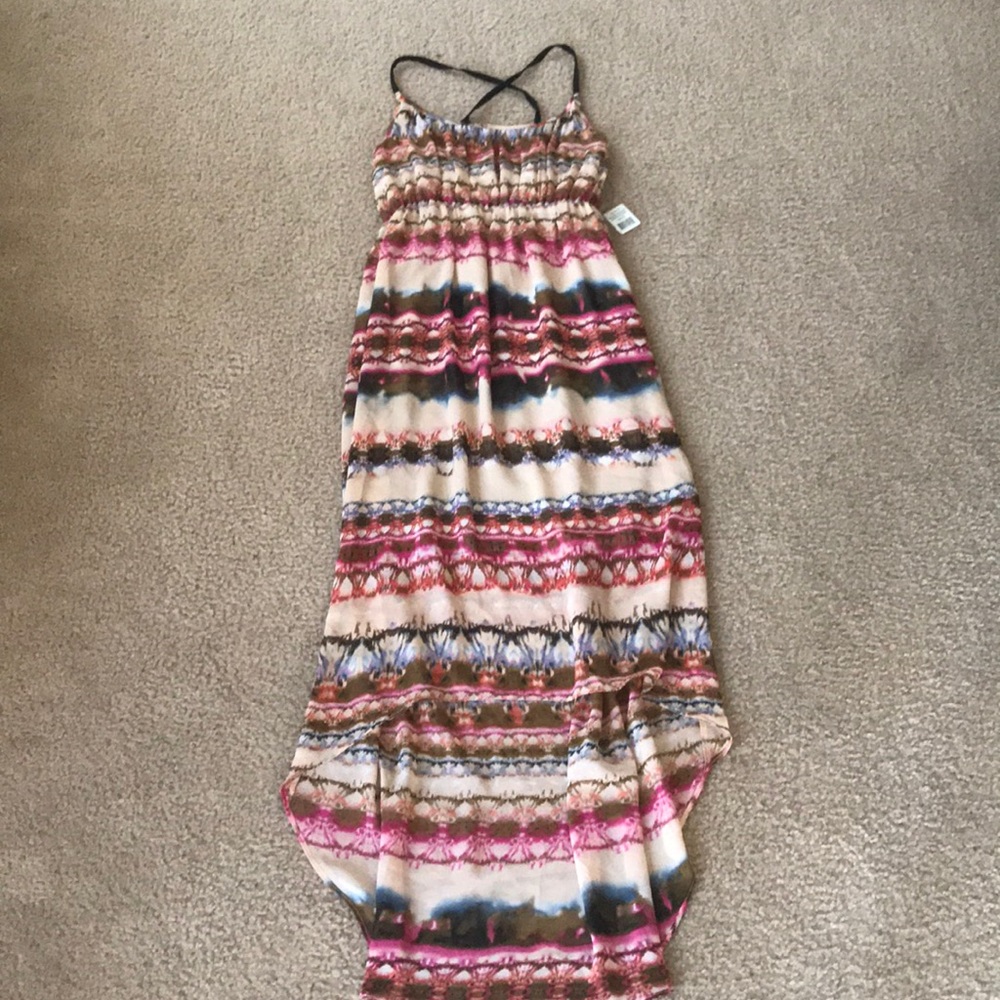 High low tie-die dress
